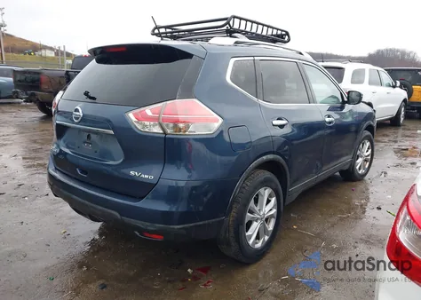 2016 Nissan Rogue Sv из США, поврежденный, VIN KNMAT2MV0GP593387